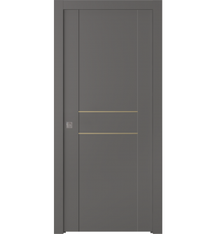 Avon 01 2Hn Gold Gray Matte Pocket doors
