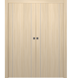 Optima 2U Loire Ash Double pocket doors