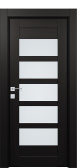 Avon 07-07 Vetro Black Matte Single Doors