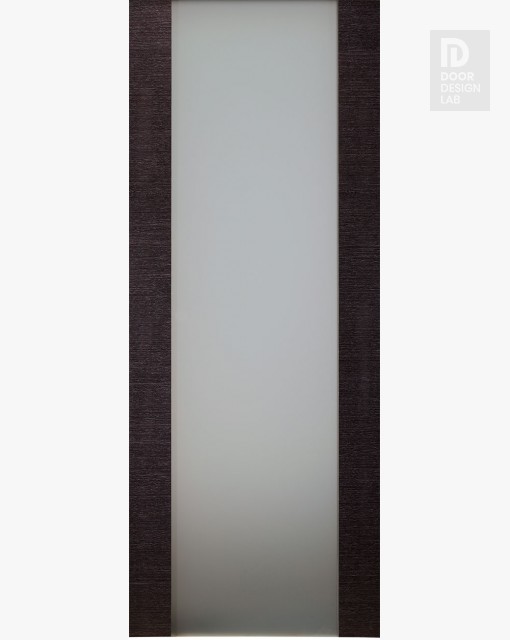 DOOR SLAB AVANTI 202 VETRO BLACK APRICOT 28" X 92 1/2" X 1 3/4" TEMPERED FROSTED GLASS