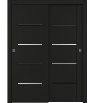 Avon 01 4H Black Matte Bypass doors