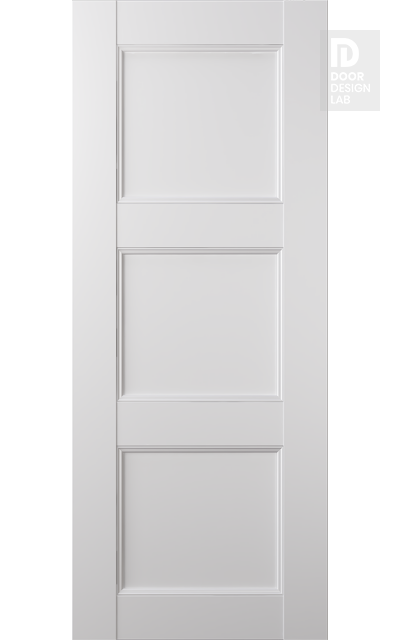 Modern Interior DOOR SLAB OXFORD UNO 07 2RN SNOW WHITE 18" X 96" X 1 3/4"
