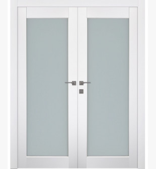 Smart Pro 207 Vetro Polar White Double doors