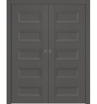 Oxford Duo 07 4R Gray Matte Double pocket doors