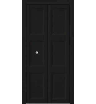 Oxford Uno 07 2Rn Black Matte Bi-folding doors