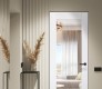 Smart Pro 207 Clear Vetro Polar White Modern Interior Frameless Door by Belldinni