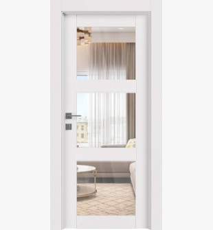 Smart Pro 3 Lite Clear Vetro Polar White Single Doors