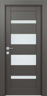 DOOR SLAB AVON 07-01 VETRO GRAY MATTE 24" X 96" X 1 3/4"