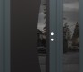 Modern Steel Front Door Diamond C13 50" x 80" anthracite/anthracite mirrored Glass Panel black LHI with Sidelite mirrored Glass