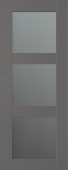 DOOR SLAB AVON 3 LITE VETRO GRAY MATTE 24" X 96" X 1 3/4"