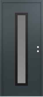 DIAMOND A11 36" X 80" ANTHRACITE/ANTHRACITE FROSTED GLASS PANEL BLACK LHI