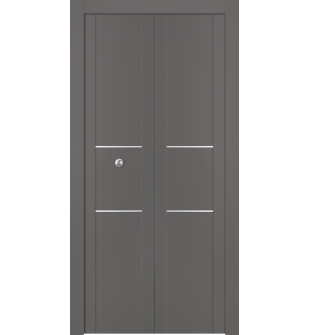Avon 01 2H Gray Matte Bi-folding doors