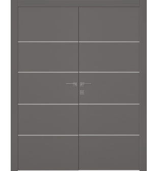 Optima 4H Gray Matte Double doors