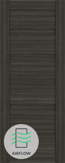DOOR SLAB LOUVER GRAY OAK 18" X 80" X 1 9/16"