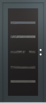 Diamond C7 36" x 80" anthracite/anthracite mirrored Glass Panel black LHI