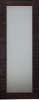 DOOR SLAB AVANTI 207 VETRO BLACK APRICOT 28" X 92 1/2" X 1 3/4" TEMPERED FROSTED GLASS