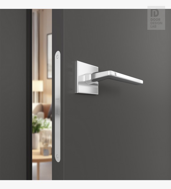 Modern interior door Shaker 2 Panel Gray Matte Frameless for $384.00 ...