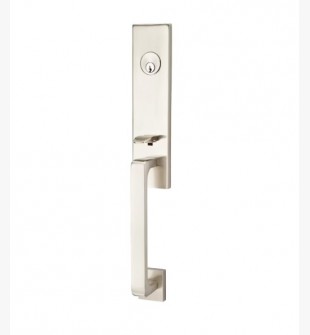 EMTEK DAVOS SINGLE CYLINDER KEYD 4818 SATIN NICKEL US15