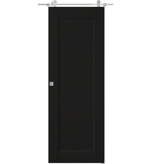 Oxford Uno 07 Black Matte Barn doors