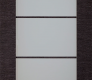Modern Interior DOOR SLAB AVANTI 5 LITE VETRO BLACK APRICOT 28" X 84" X 1 3/4" TEMPERED FROSTED GLASS