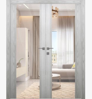 Avon 202 Clear Vetro Ribeira Ash Double doors