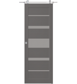 Avon 07-03 Vetro Gray Matte Barn doors