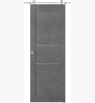 Avon 07 2H Gold Dark Urban Barn doors