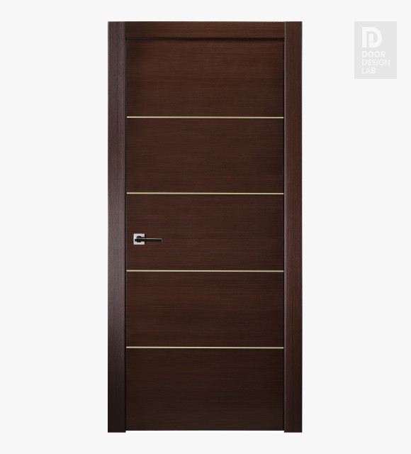 Mia 4H Gold Wenge Modern Interior Door by Belldinni