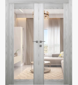 Avon 207 Clear Vetro Ribeira Ash Double doors