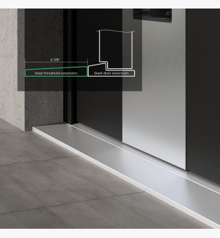 STEEL THRESHOLD EXTENSION KIT DIAMOND 6 7/8''