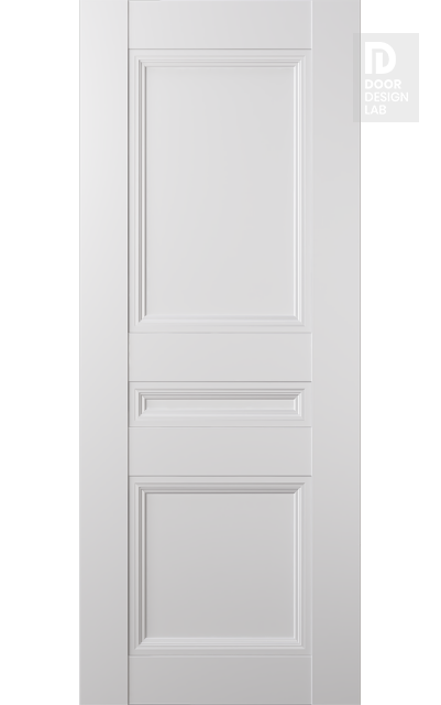 Modern Interior DOOR SLAB OXFORD DUO 07 2R SNOW WHITE 18" X 96" X 1 3/4"