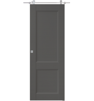 Oxford Uno 07 R Gray Matte Barn doors