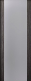 DOOR SLAB PALLADIO 202 VETRO GRAY OAK 28" X 80" X 1 9/16" TEMPERED FROSTED GLASS