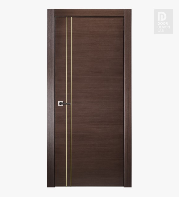 Mia 2V Gold Wenge Modern Interior Door by Belldinni