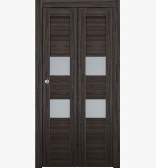 Dessa Vetro Gray Oak Bi-folding doors