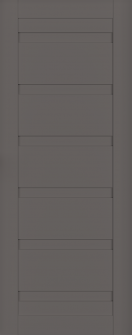 DOOR SLAB LOUVER GRAY MATTE 28" X 80" X 1 3/4"