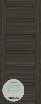 DOOR SLAB LOUVER GRAY OAK 32" X 96" X 1 9/16"