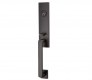 EMTEK DAVOS DUMMY 4808 FLAT BLACK US19 for Steel Front Doors