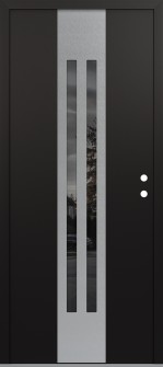 DIAMOND A8 36" X 80" BLACK/BLACK MIRRORED GLASS PANEL STAINLESS STEEL LHI