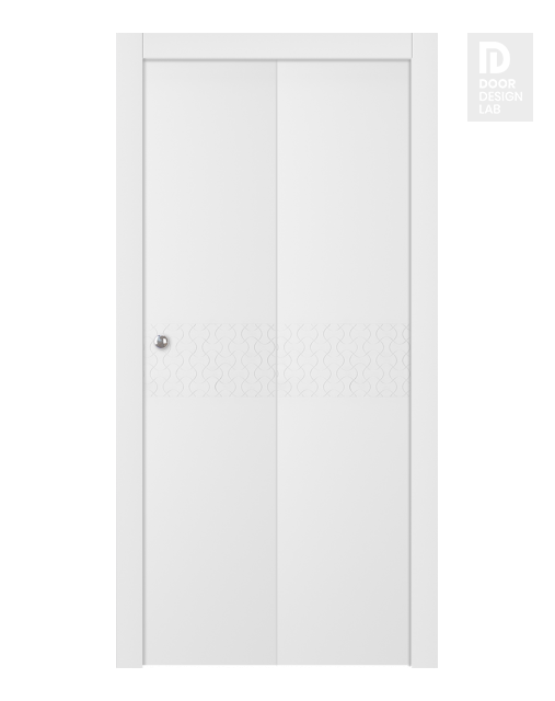 Parma Snow White Bi-folding doors