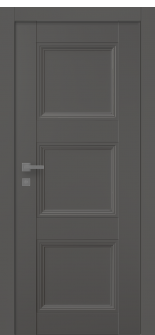 Oxford Duo 07 2Rn Gray Matte Single Doors