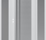 Modern Steel Front Door Diamond C6 60" x 80" white/white frosted Glass Panel stainless steel RHI with 2 Sidelites frosted Glass