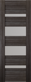 DOOR SLAB MIRELLA VETRO GRAY OAK 24" X 80" X 1 9/16" FROSTED GLASS