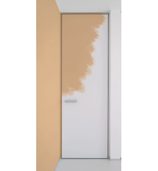 RTA DOOR SLAB EXAMPLE FLUSH LVL PRIMED DOOR FOR PAINTING IN BEIGE 42" X 108" X 1 3/4"