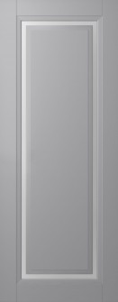DOOR SLAB AURUM 1 VETRO LIGHT GREY 30" X 80" X 1 3/4" TEMPERED FROSTED GLASS