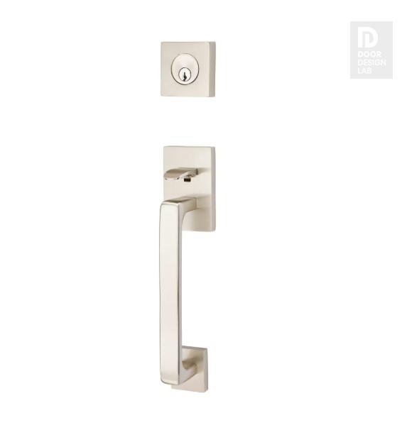 EMTEK BADEN DUMMY 4810 SATIN NICKEL US15 for Steel Front Doors