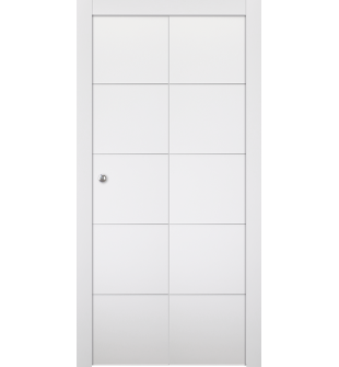 Optima 4H Snow White Bi-folding doors