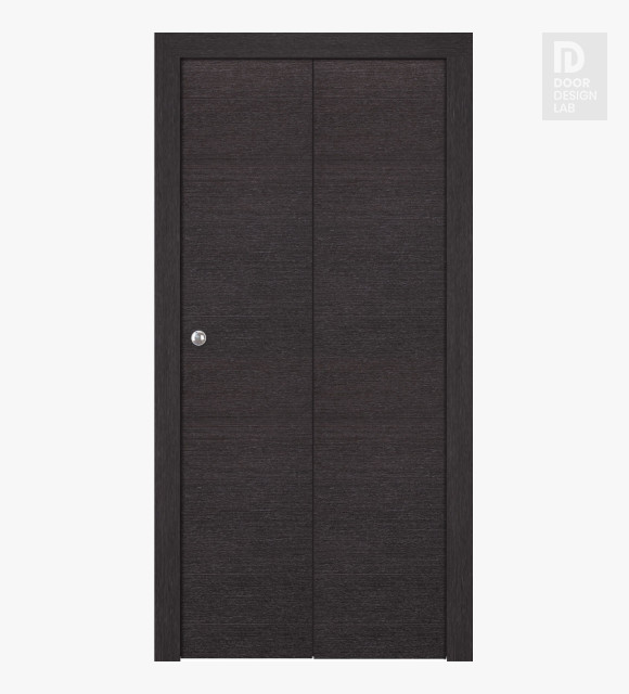 Avanti Flat Mat Black Apricot Bi-folding doors