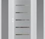 Modern Steel Front Door Diamond C11 64" x 80" white/white clear Glass Panel stainless steel RHI with 2 Sidelites frosted Glass