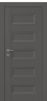 Oxford Duo 07 4R Gray Matte Single Doors